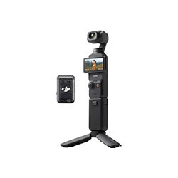 DJI Osmo Pocket 3 Creator Combo, Vlogging Camera with 1'' CMOS & 4K/120fps Video, 3-Axis Stabilization, Face/Object Tracking, Fast Focusing, Mic Included for Clear Sound, Small Camera for Photography