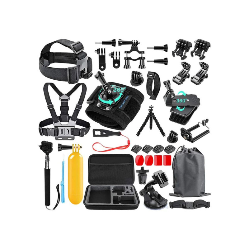 GoPro – 48-in-1 Accessories Kit: Ultimate Bundle for Action Camera Enthusiasts