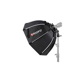 TRIOPO KS2-65 65cm Fast Loading Speedlite Flash Octagon Parabolic Softbox Diffuser (Black)